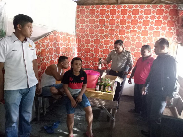 Saat Razia, Polisi Temukan Tuak dan Bir merk Bintang